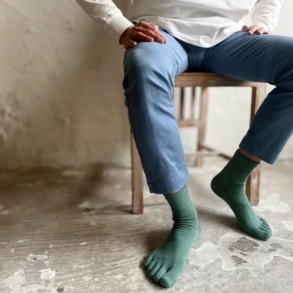 Chaussettes - Chaussettes Hommes 5 orteils, en Cotton BIO - YUITO CO. LTD