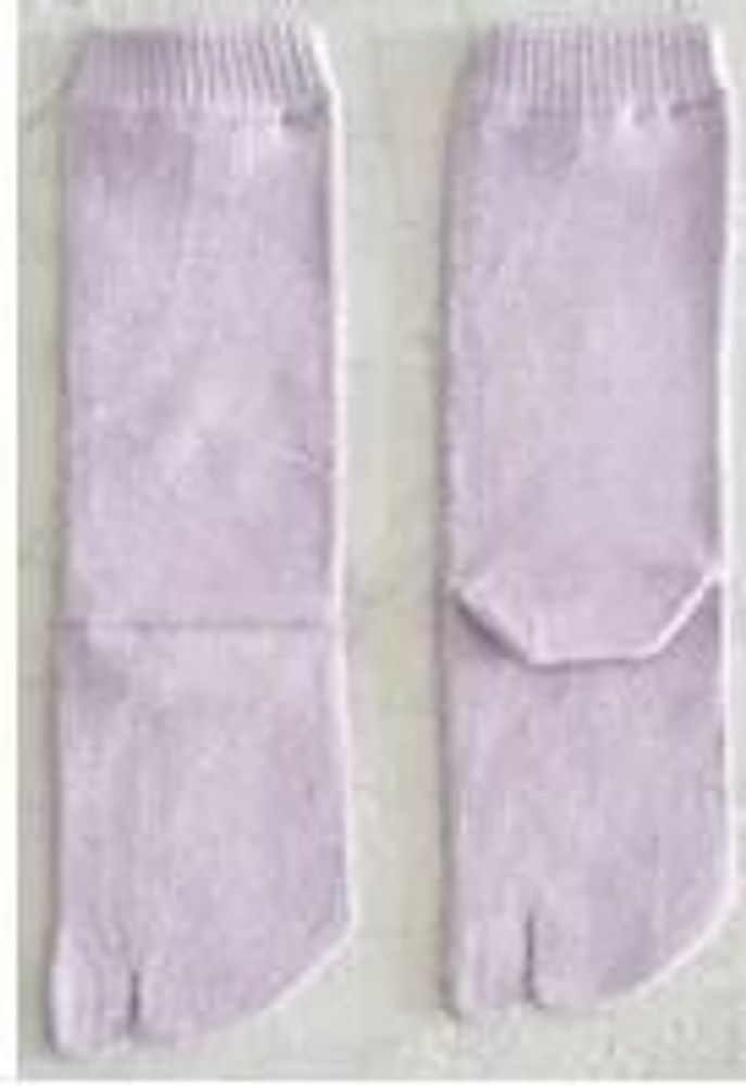 Chaussettes - Chaussettes femmes 5 orteils, longues en soie naturelle - YUITO CO. LTD