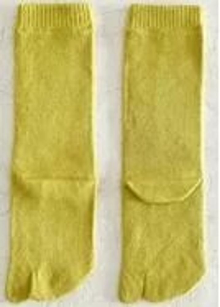 Chaussettes - Chaussettes femmes 5 orteils, longues en soie naturelle - YUITO CO. LTD