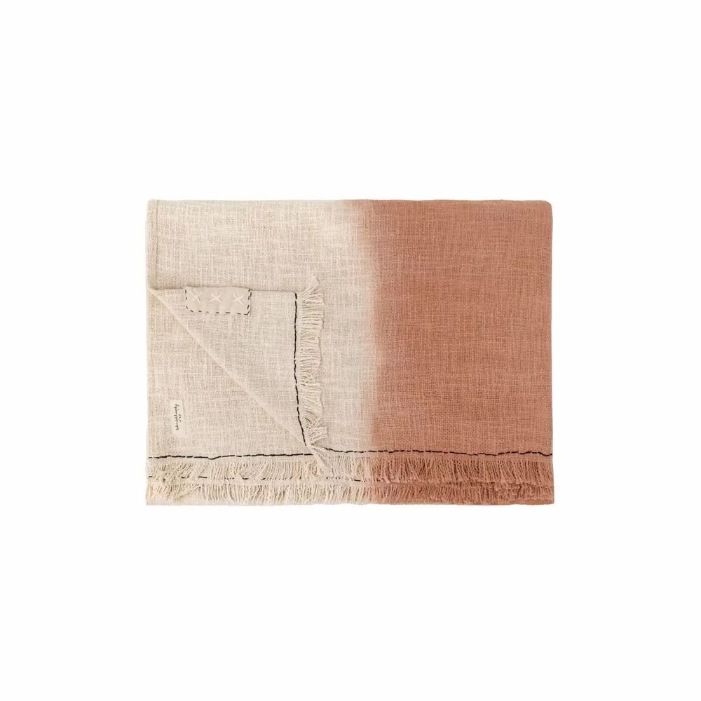 Cushions - Dip & Dye TANDEM cotton plaid 135x220 cm - BED AND PHILOSOPHY