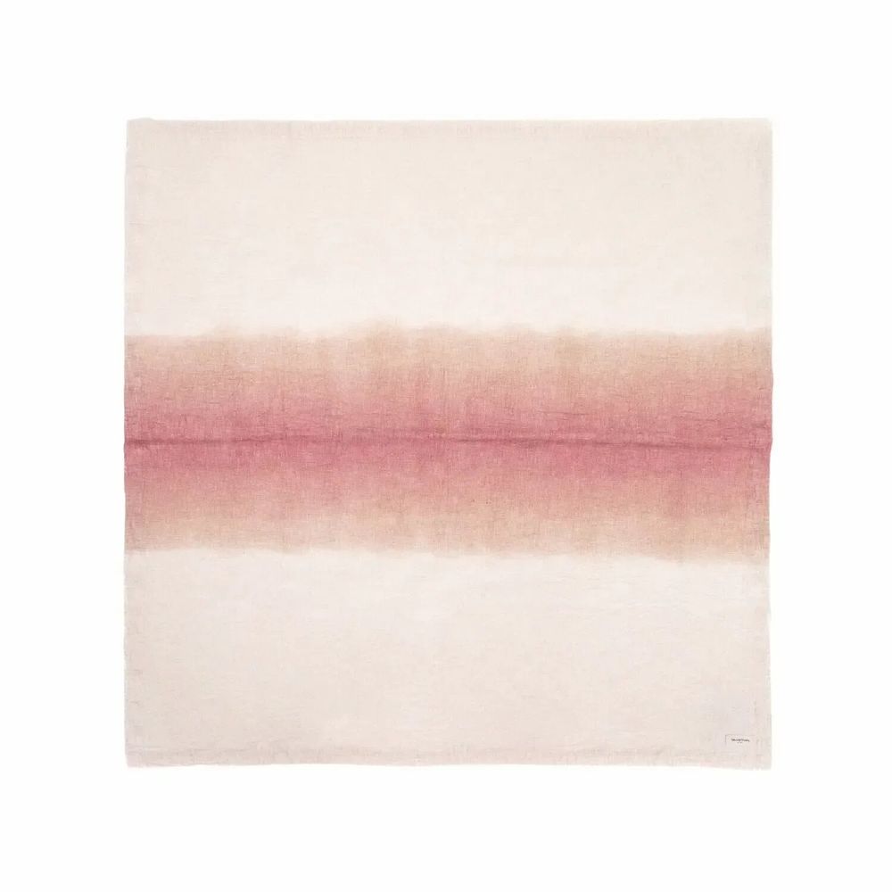 Table cloths - TANDORI Dip & Dye cotton mini tablecloth 100x100 cm - BED AND PHILOSOPHY