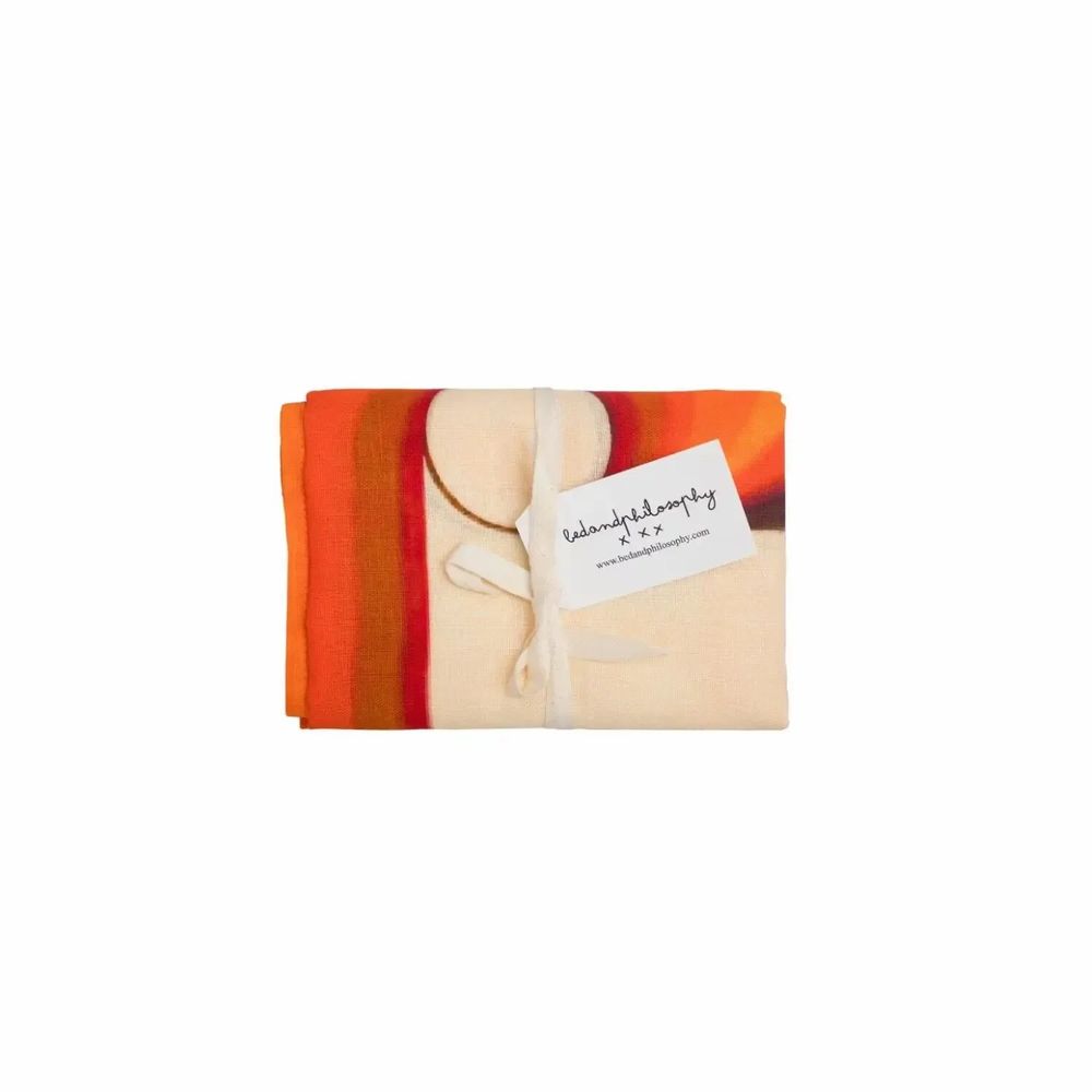 Napkins - Set of 4 CANCUN screen-printed napkins 35x45 cm - BED AND PHILOSOPHY