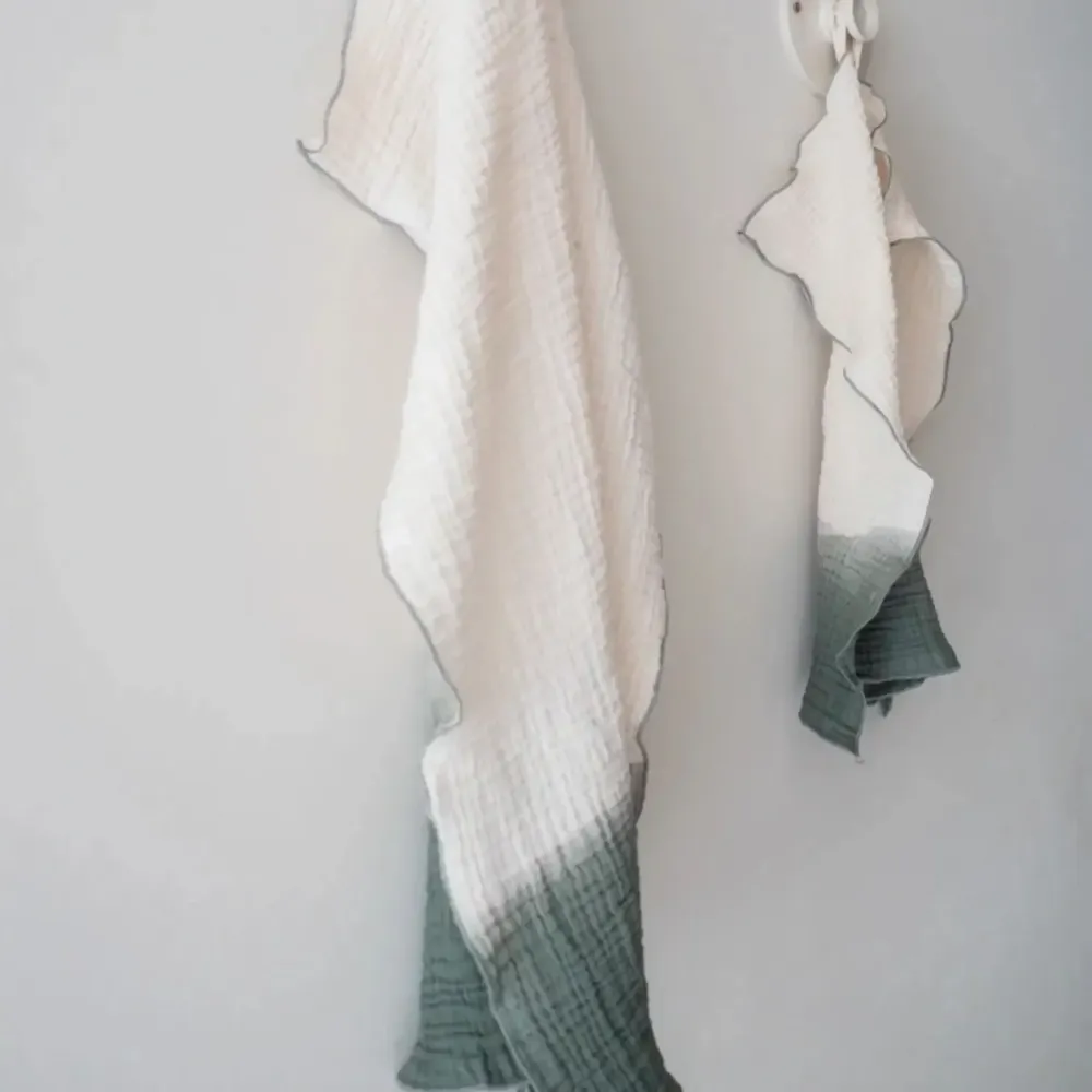 Serviettes de bain - Serviette quadruple gaze de coton PHILO1 30x45 cm - BED AND PHILOSOPHY