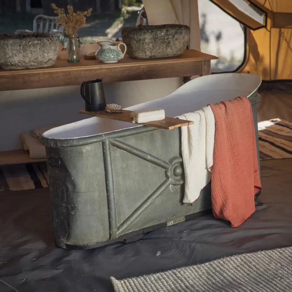 Serviettes de bain - Serviette quadruple gaze de coton PHILO3 150x180 cm - BED AND PHILOSOPHY