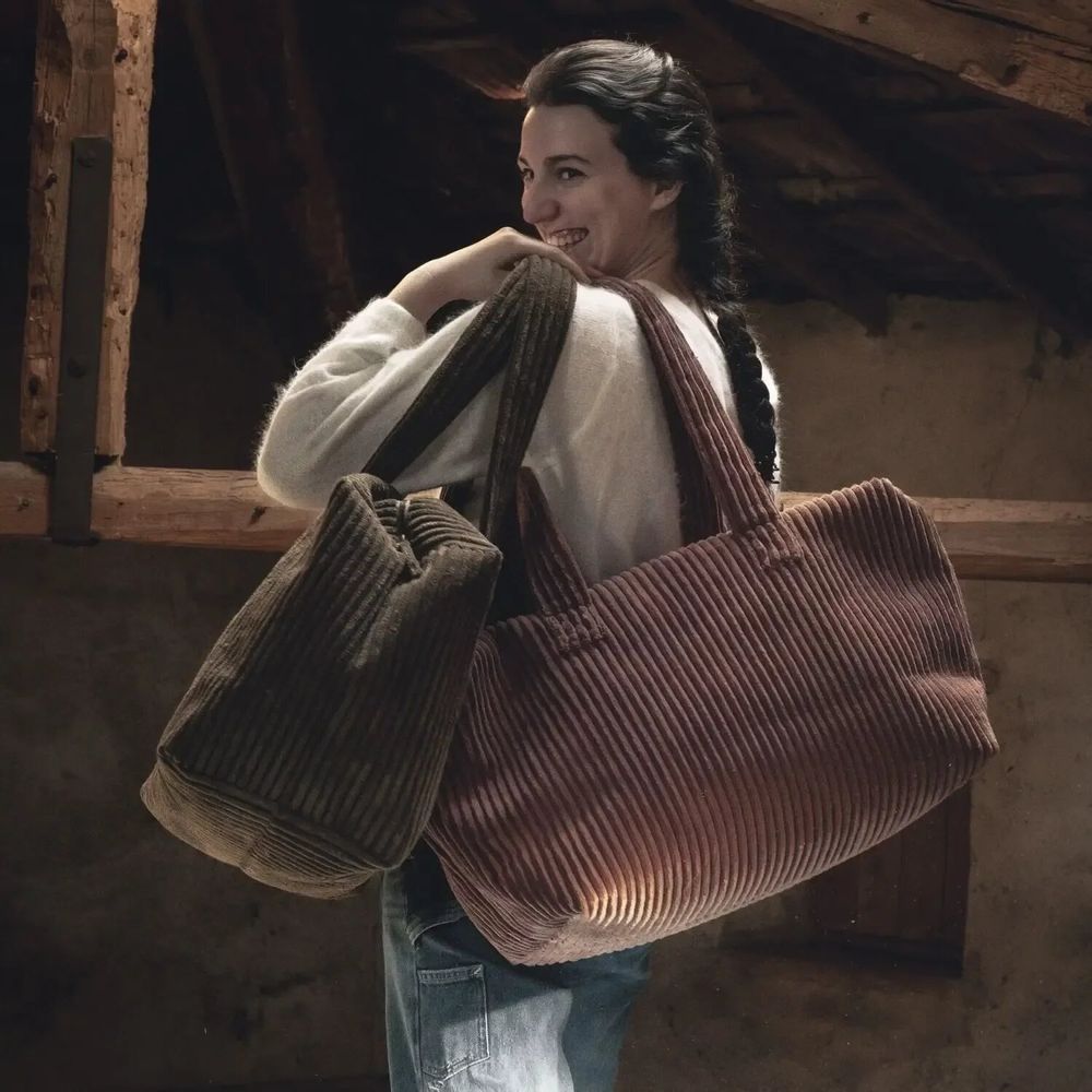 Bags and totes - VOYAGE corduroy weekend bag 46x30x26 cm - BED AND PHILOSOPHY