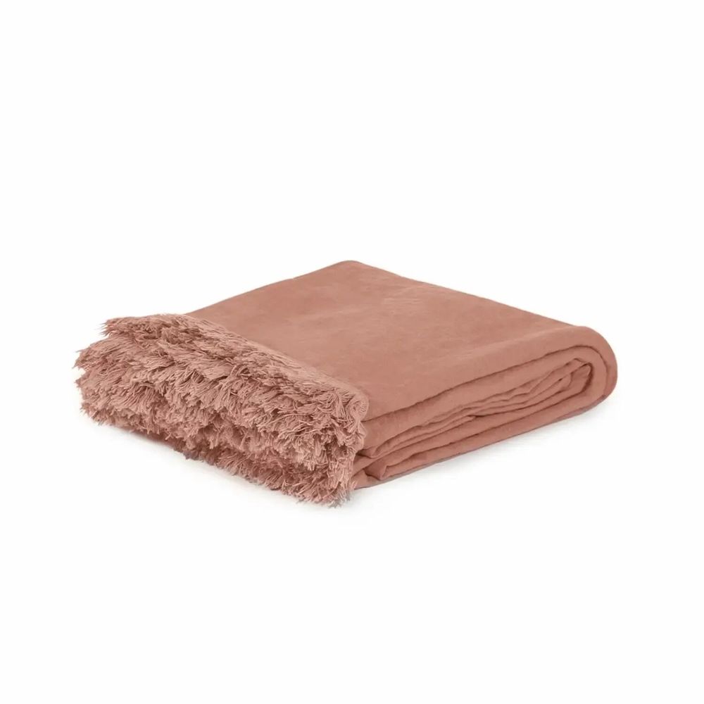 Linge de lit - Couvre lit frangé GANGFRANGE 250x250 cm - BED AND PHILOSOPHY