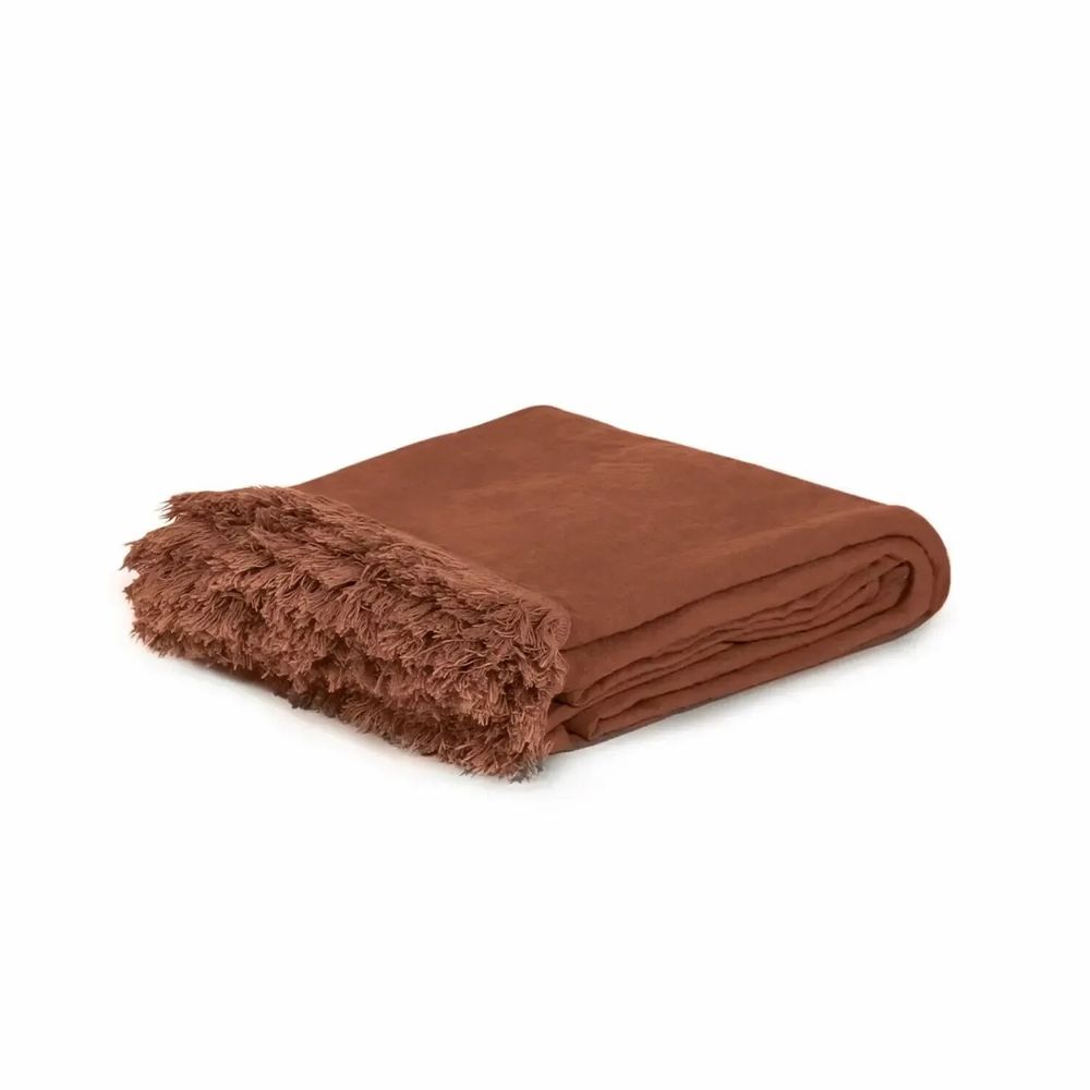 Linge de lit - Couvre lit frangé GANGFRANGE 250x250 cm - BED AND PHILOSOPHY
