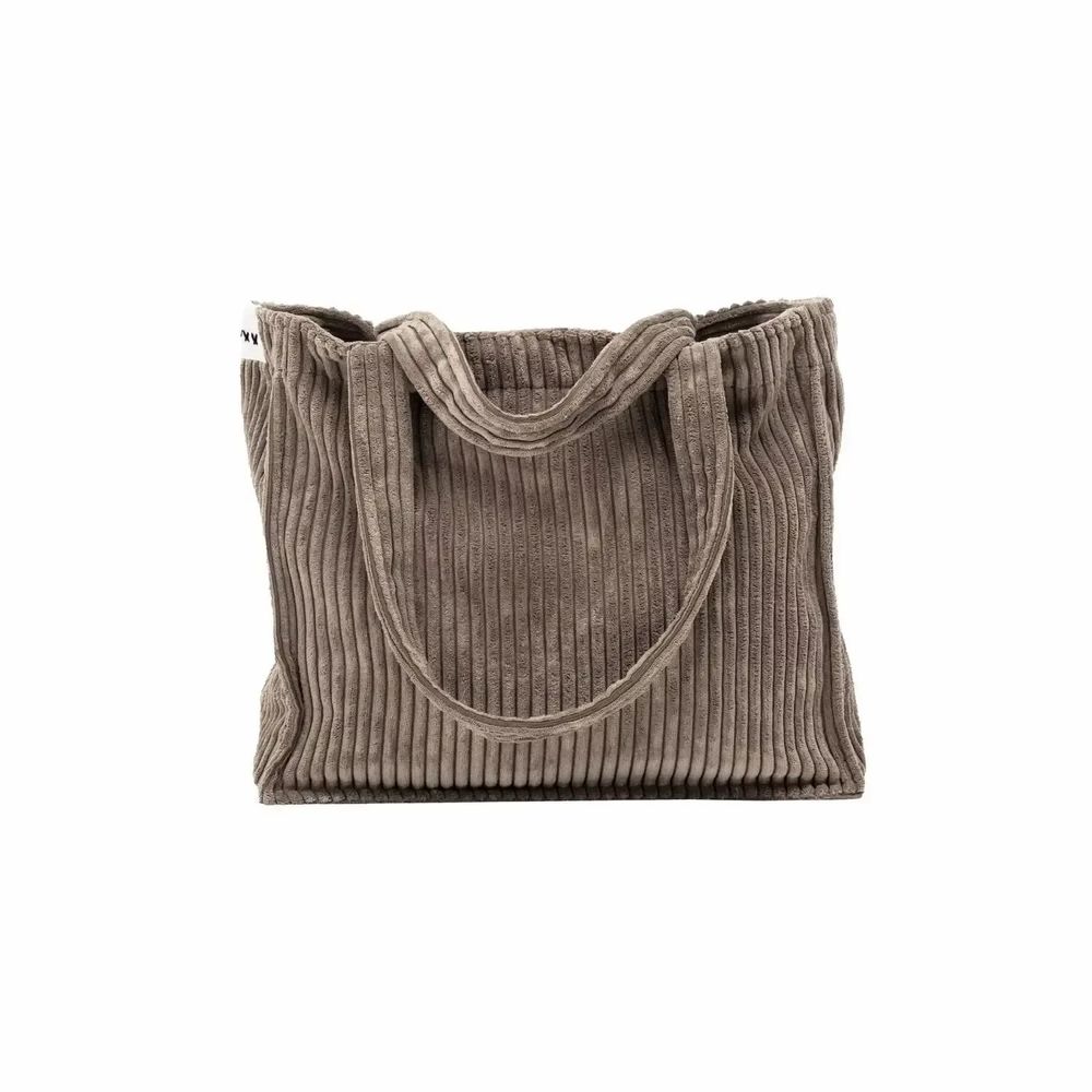 Sacs et cabas - Sac cabas en velours côtelé VOLT 35x45x17 cm - BED AND PHILOSOPHY