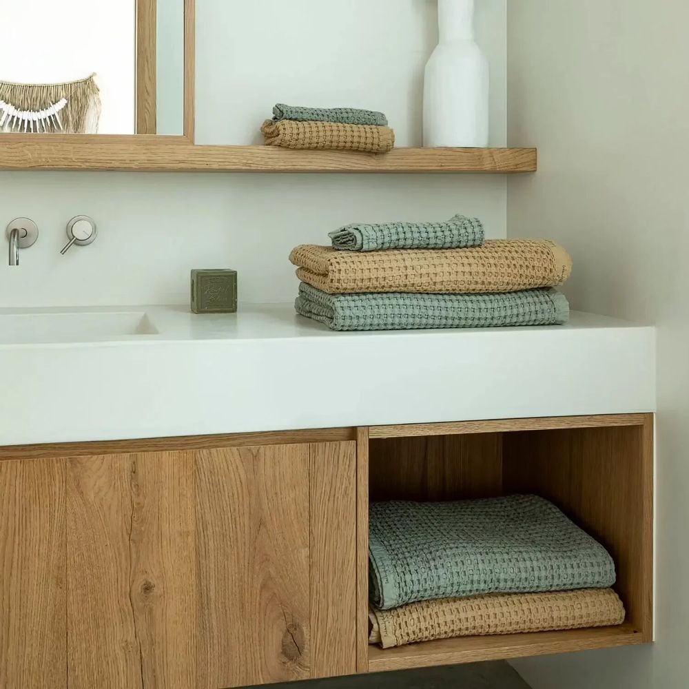 Serviettes de bain - Serviette de bain en coton biologique MIREILLE3 115x150 cm - BED AND PHILOSOPHY