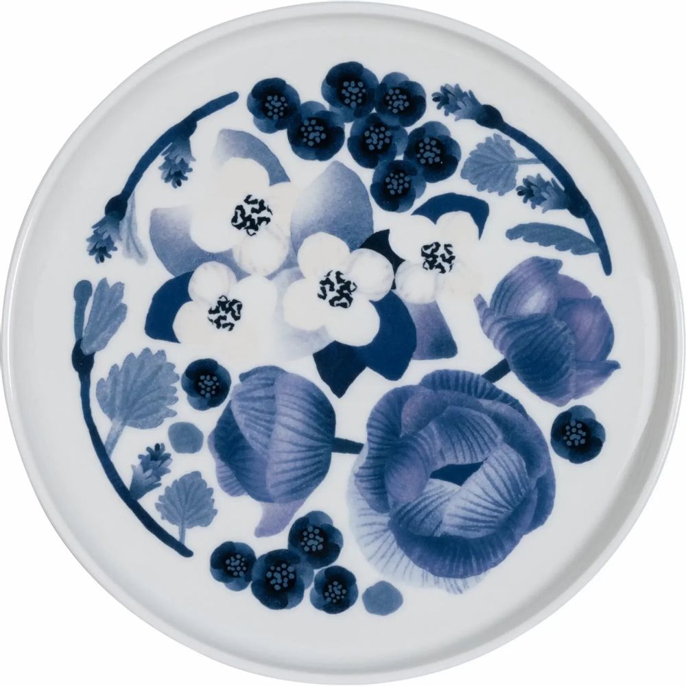 Assiettes au quotidien - Assiette Lapin Kukka Bleu 20 cm - PENTIK