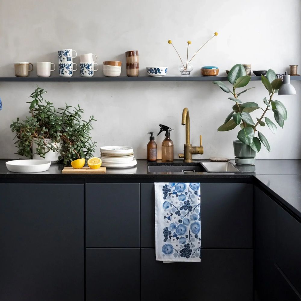 Couverts & ustensiles de cuisine - Lapin Kukka Torchon de Cuisine Bleu 47x70 cm - PENTIK