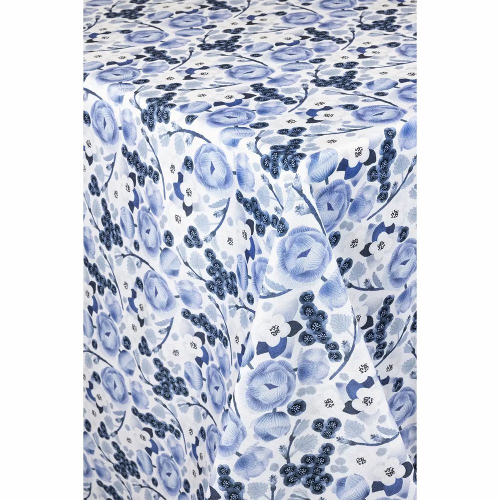 Table cloths - Lapin Kukka Tablecloth Blue 145x250 cm - PENTIK