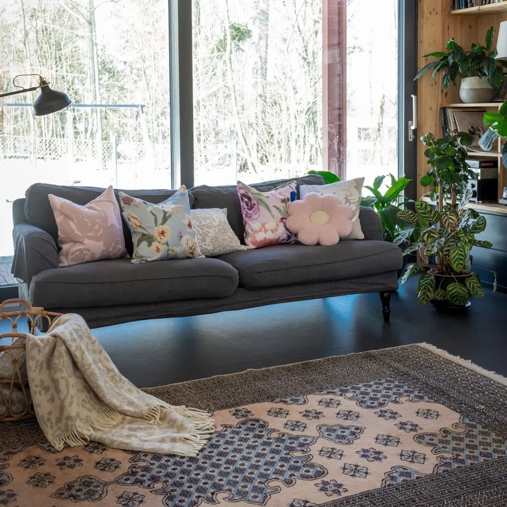 Linge - Housse de coussin Lilia Jacquard Rose 45x45 cm - PENTIK