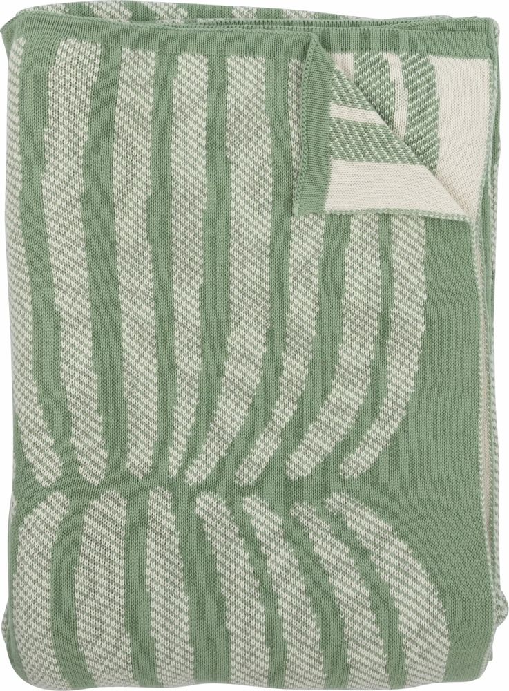 Linens - Vilja Blanket Green 130x170 cm - PENTIK