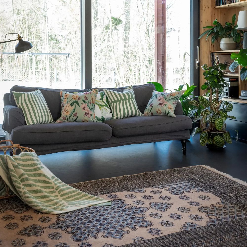 Linens - Vilja Blanket Green 130x170 cm - PENTIK