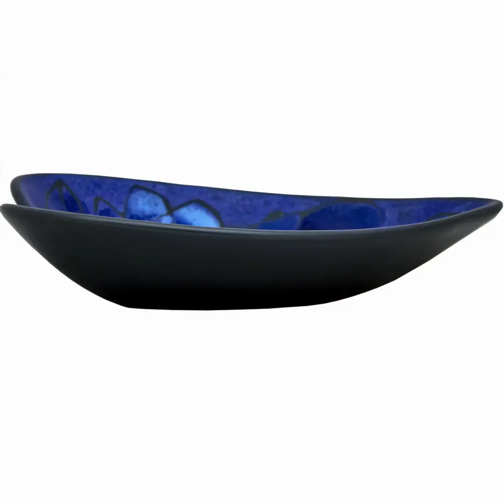 Everyday plates - Romanssi Studio Heart Bowl Blue 18x22 cm - PENTIK