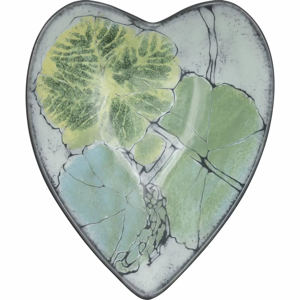 Everyday plates - Lehto Studio Heart Bowl Green 18x22 cm - PENTIK