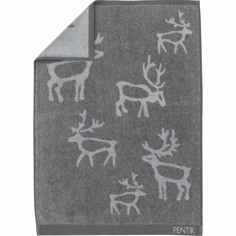 Other bath linens - Saaga Hand Towel Grey 50x70 cm - PENTIK