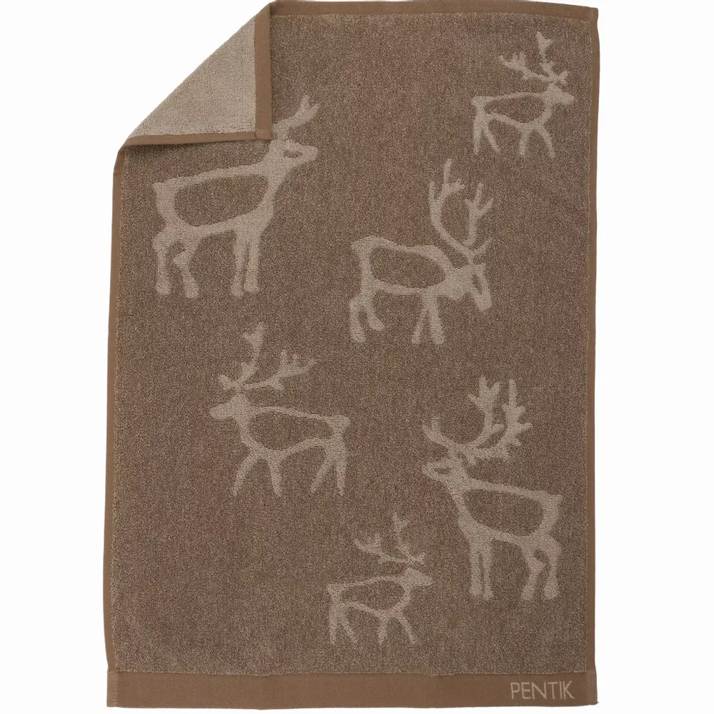 Autres linges de bain - Saaga Serviette à Main Marron 50x70 cm - PENTIK