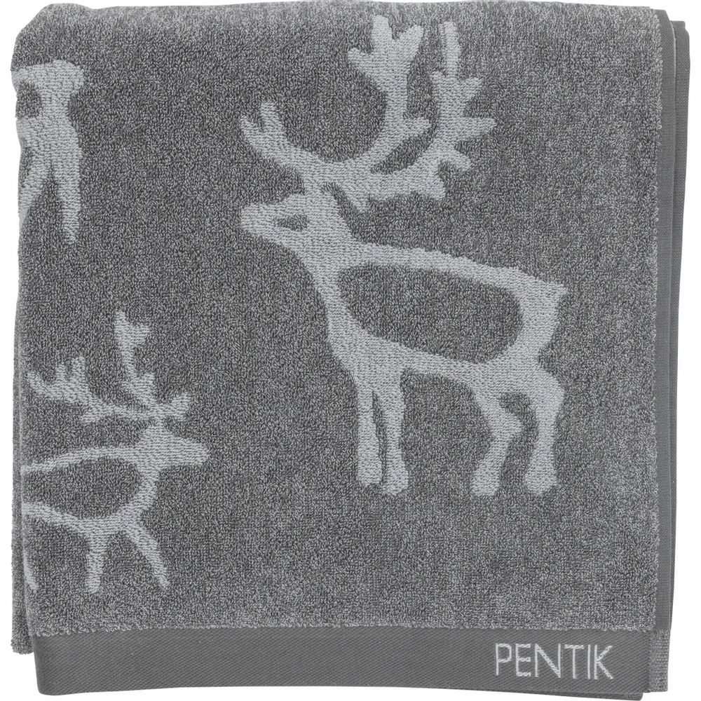 Other bath linens - Saaga Bath Towel Grey 70x150 cm - PENTIK