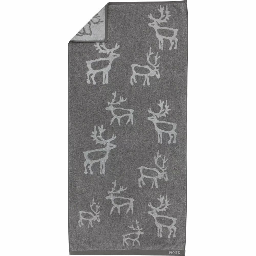 Other bath linens - Saaga Bath Towel Grey 70x150 cm - PENTIK