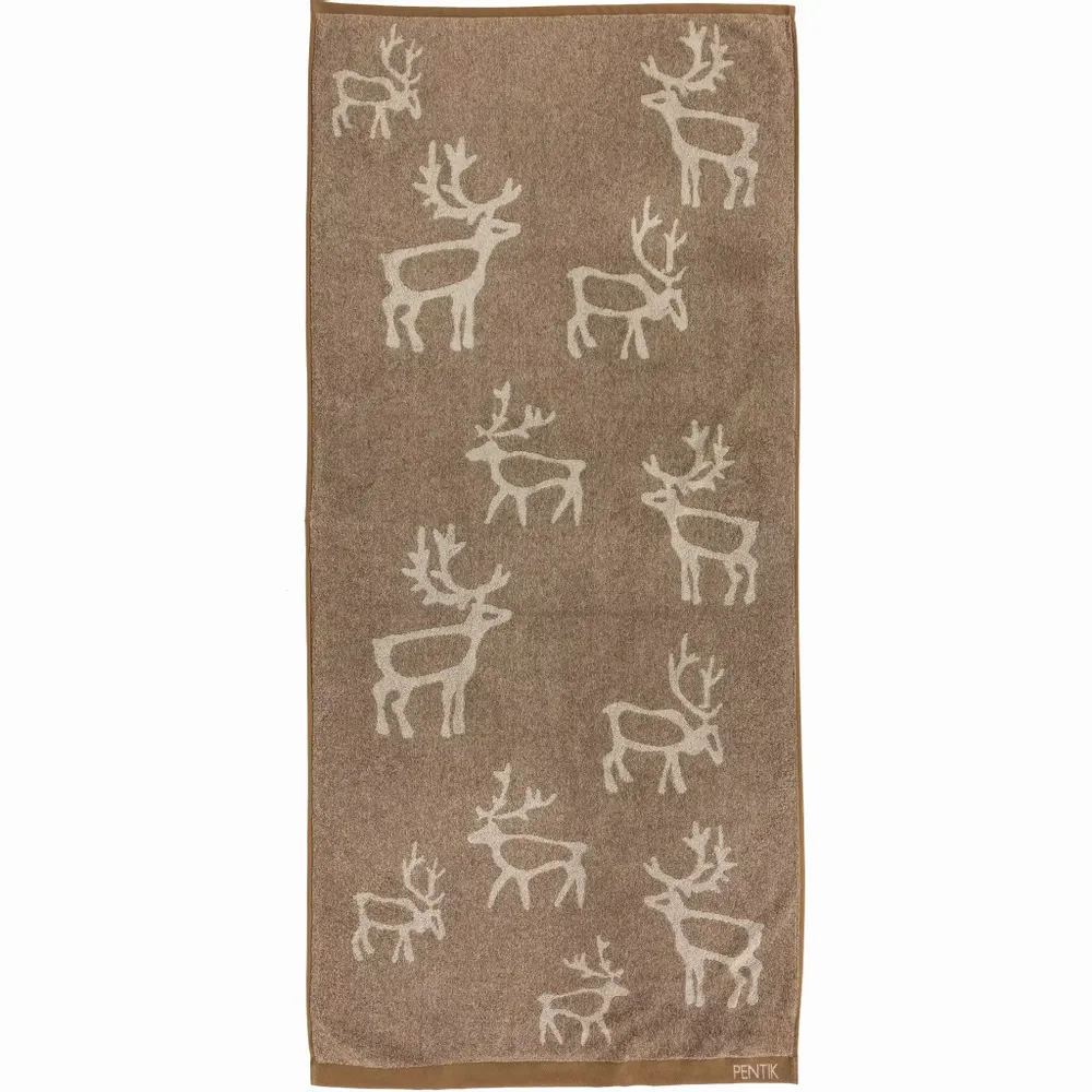 Autres linges de bain - Serviette de bain Saaga Marron 70x150 cm - PENTIK