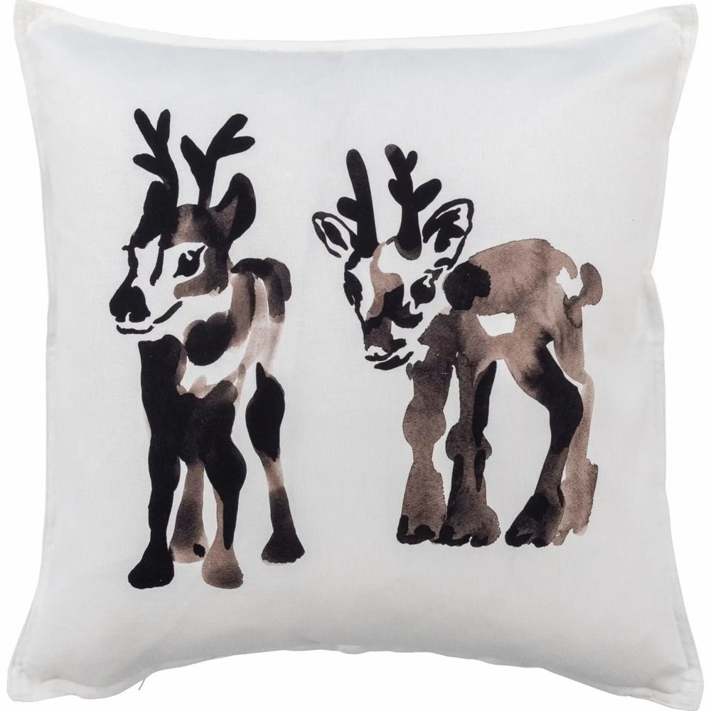Linge - Housse de coussin Vasa marron clair 45x45 cm - PENTIK