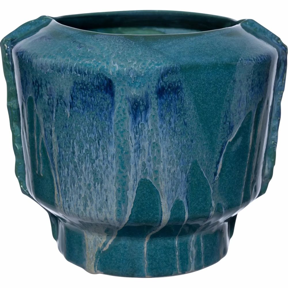 Floral decoration - Railo Vase Turquoise 15x16 cm - PENTIK