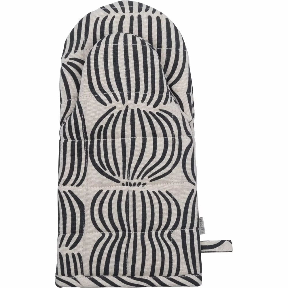 Kitchen utensils - Vilja Oven Mitt Black 16x31 cm - PENTIK