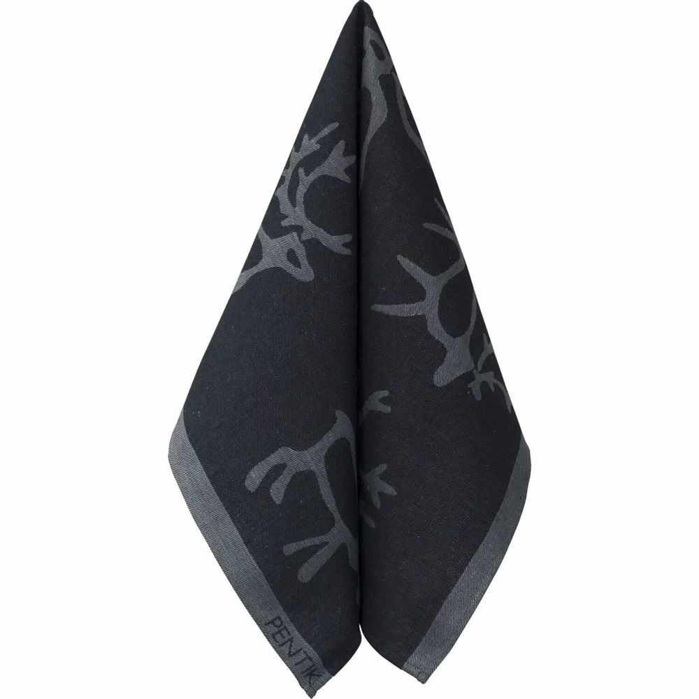 Kitchen utensils - Saaga Kitchen Towel Dark grey 47x70 cm - PENTIK