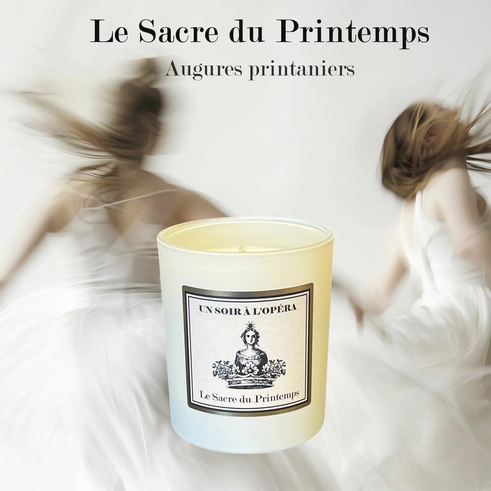 Candles - 100% VEGETABLE NATURAL SCENTED CANDLE - RITE OF SPRING - UN SOIR A L'OPERA