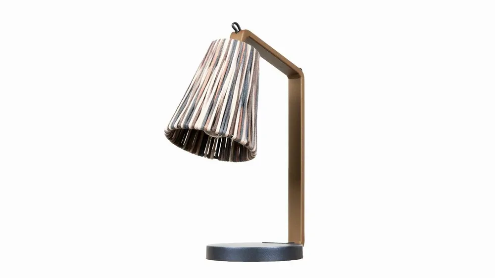 Table lamps - Metal Craft Table Lamp (Cotton Rope) - FORADA HOME & STYLE