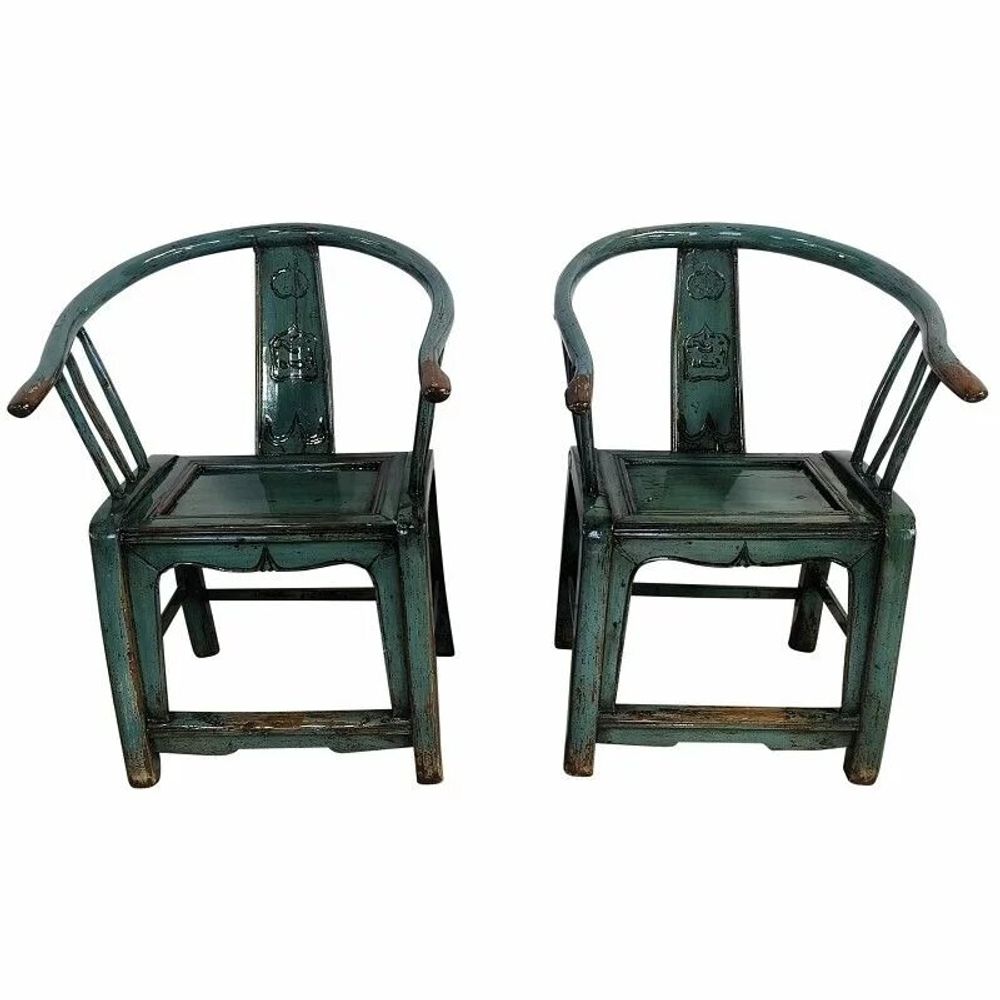 Chaises - Pair unique de chaisses ancien - PAGODA INTERNATIONAL