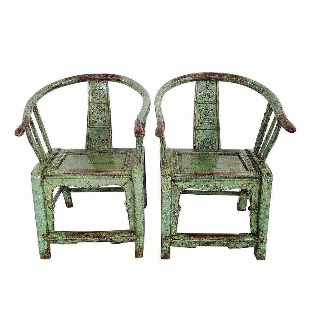 Chaises - Pair unique de chaisses ancien - PAGODA INTERNATIONAL
