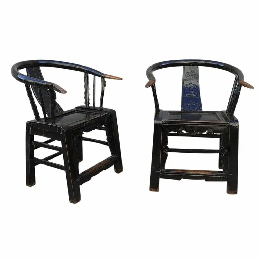 Chaises - Pair unique de chaisses ancien - PAGODA INTERNATIONAL