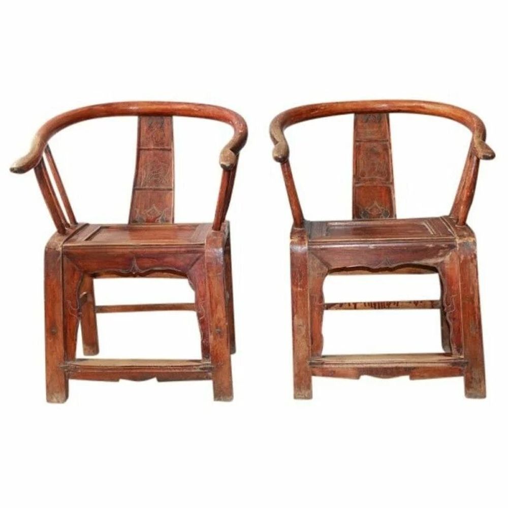 Chaises - Pair unique de chaisses ancien - PAGODA INTERNATIONAL