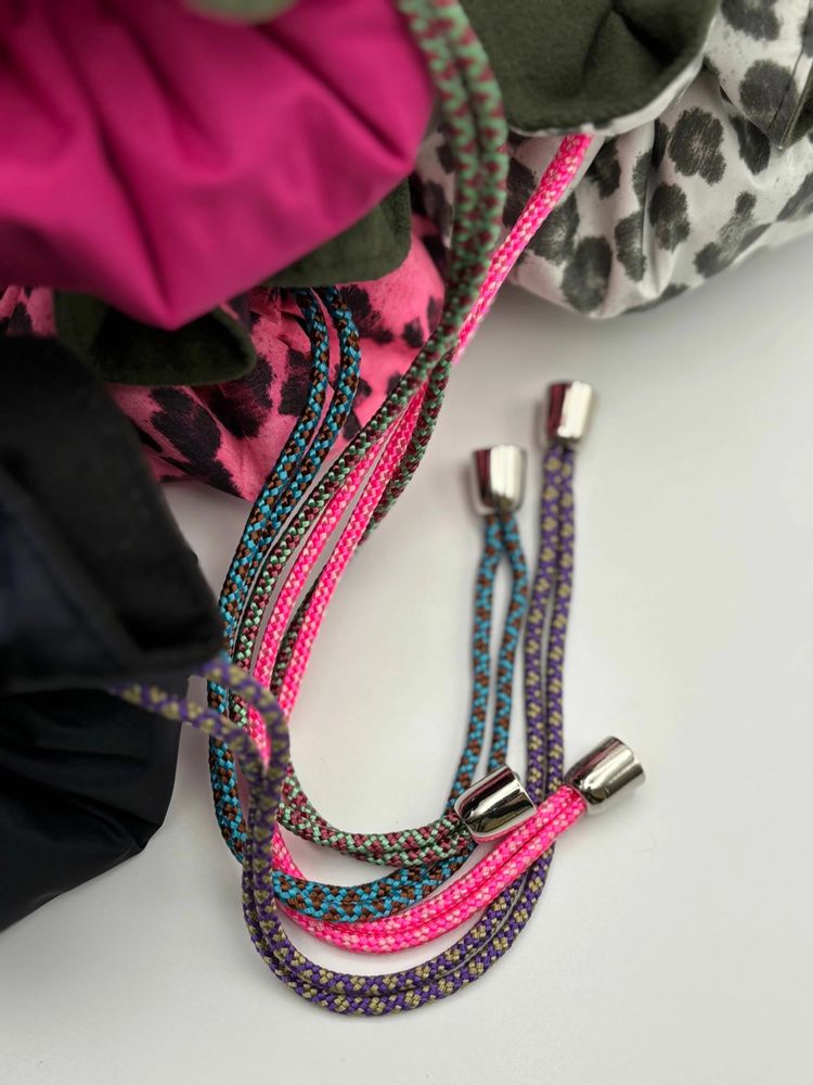 Bijoux - Sac à bijoux à cordon fuchsia léopard/olive - LIPP