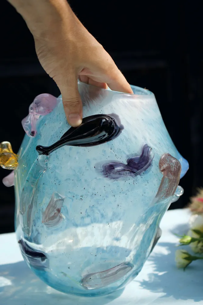 Glass - Kartopya Vase Artglass handmade - JANE AND MERY