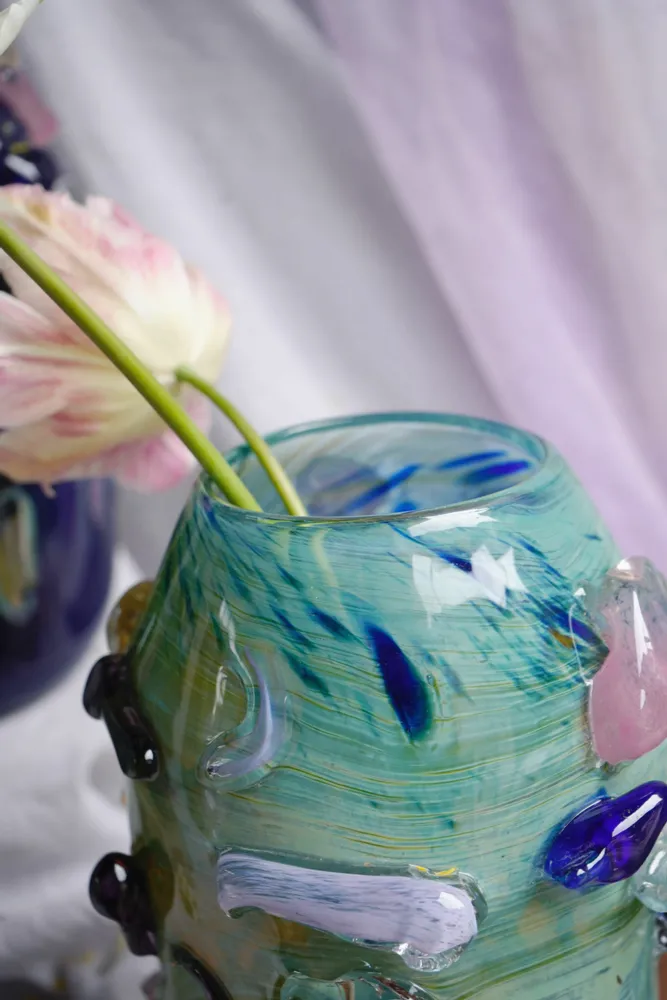 Glass - Kartopya Vase Artglass handmade - JANE AND MERY