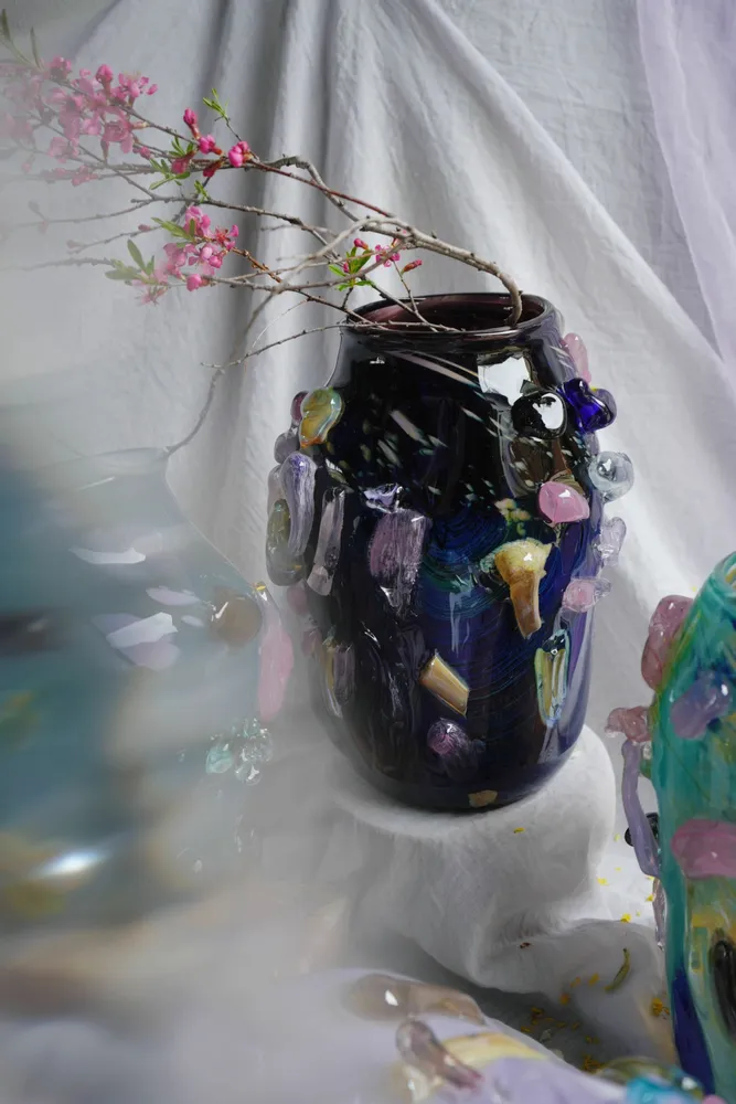 Glass - Kartopya Vase Artglass handmade - JANE AND MERY
