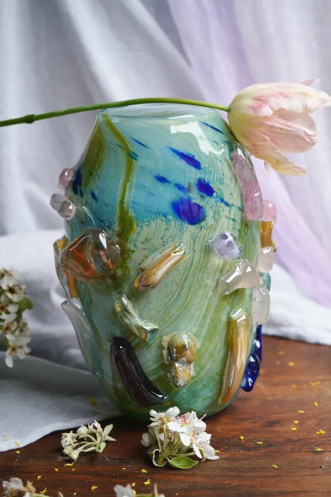 Glass - Kartopya Vase Artglass handmade - JANE AND MERY