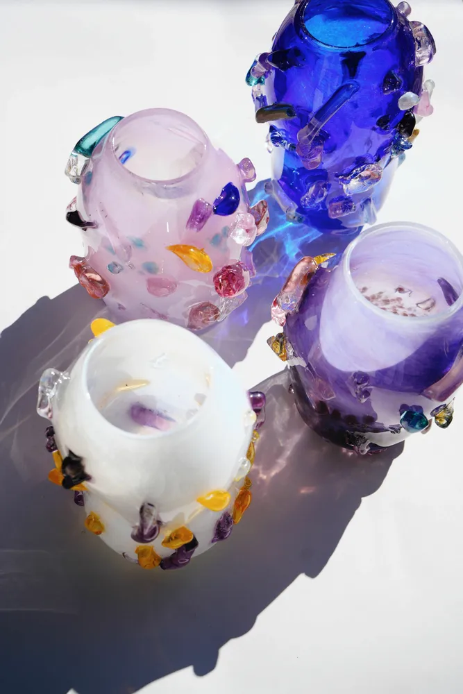 Glass - Kartopya Vase Artglass handmade - JANE AND MERY