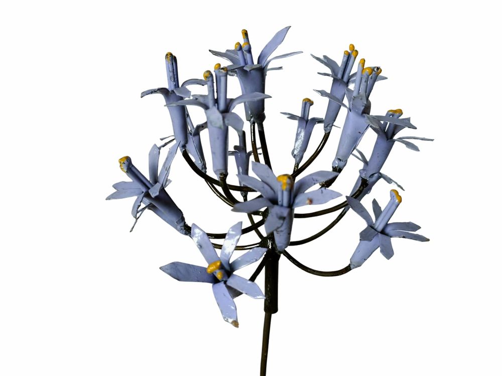 Outdoor decorative accessories - Recycled Metal Agapanthe Garden Spike - TERRE SAUVAGE