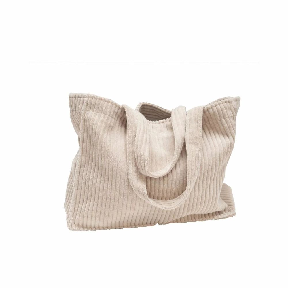 Sacs et cabas - Sac cabas en velours côtelé VOLT 35x45x17 cm - BED AND PHILOSOPHY
