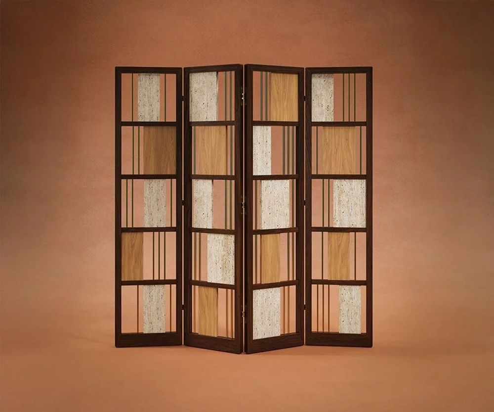 Objets de décoration - Paravent pliable Wordsworth - WOOD TAILORS CLUB