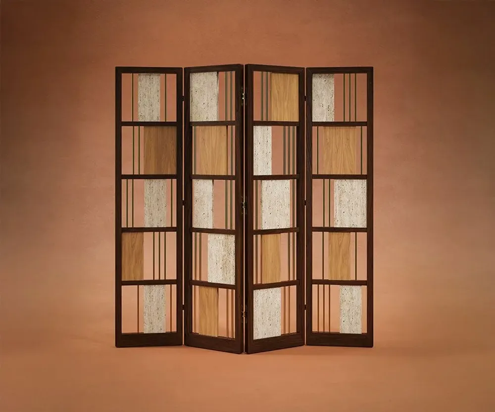 Objets de décoration - Paravent pliable Wordsworth - WOOD TAILORS CLUB
