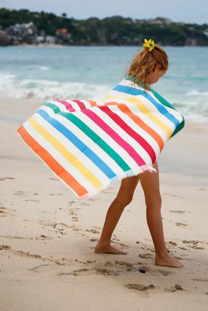 Linge - Serviette de plage et de bain Delmor Fit Viva 76 x 142 cm - GREEN PETITION