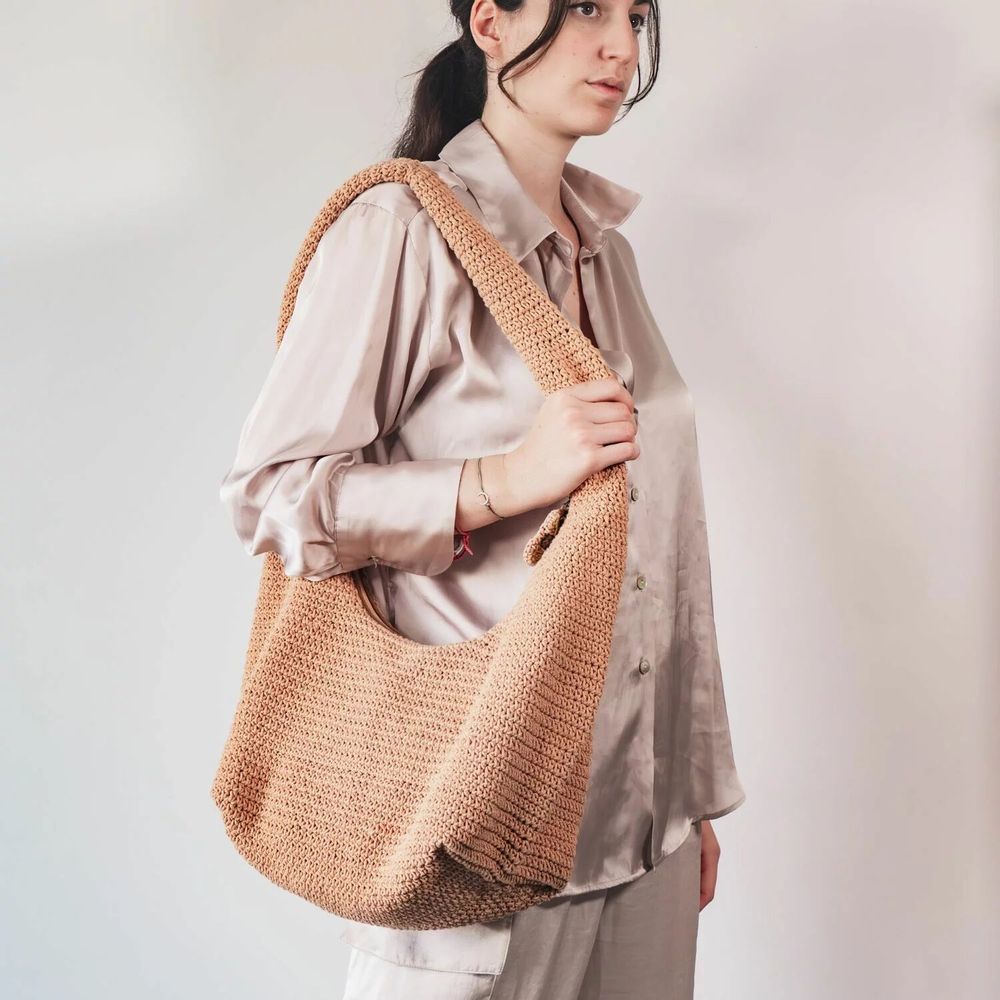 Bags and totes - COOL crochet cotton fanny pack 45x30x24 cm - BED AND PHILOSOPHY