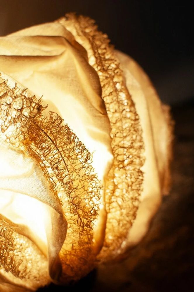Lampes de table - La table Coral fabriquée à la main en fibre naturelle et en pote - SREPOKK