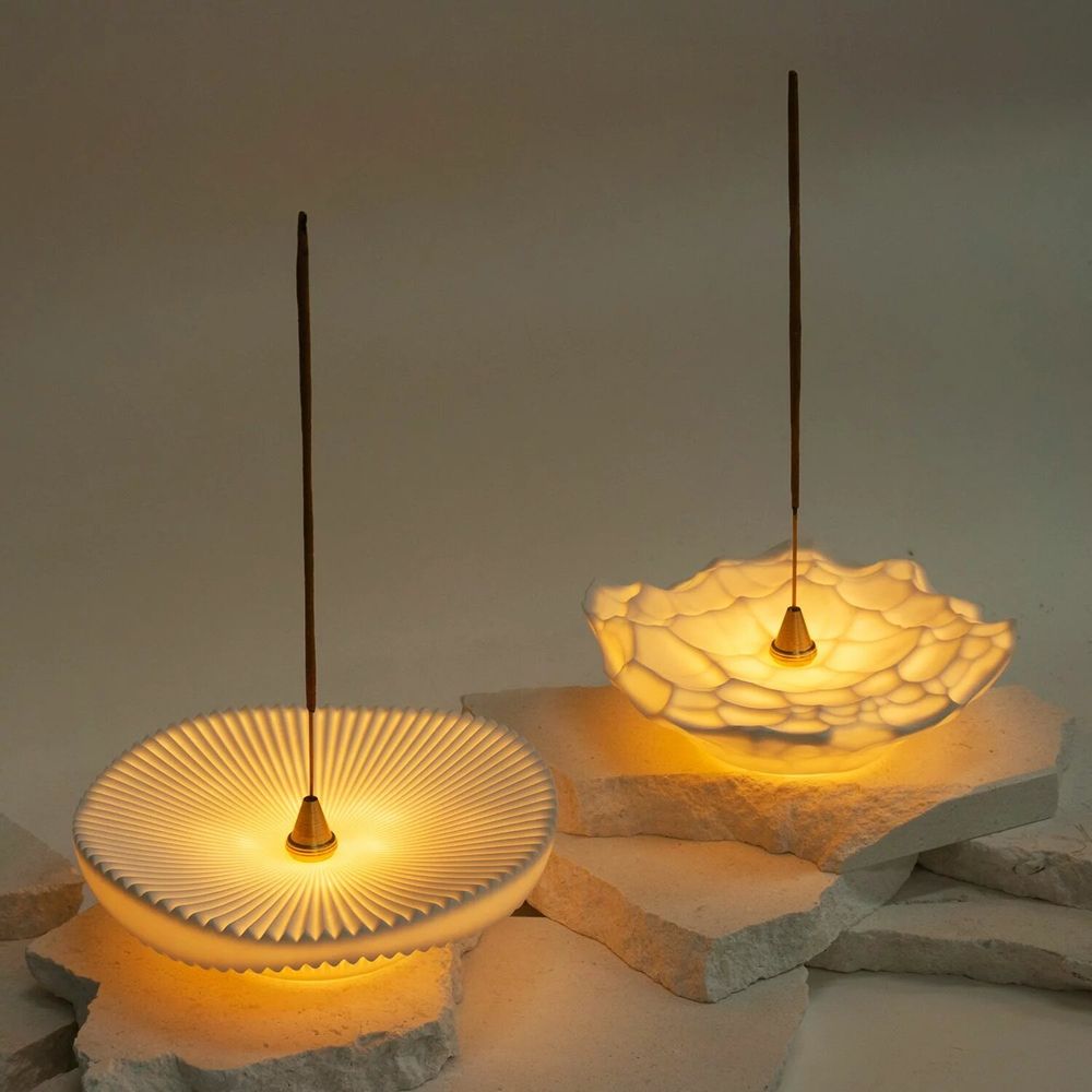 Lampes de table - Porte-encens lumineux en céramique - WOOSM